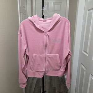 Barbie Pink Zip-Up Hoodie
